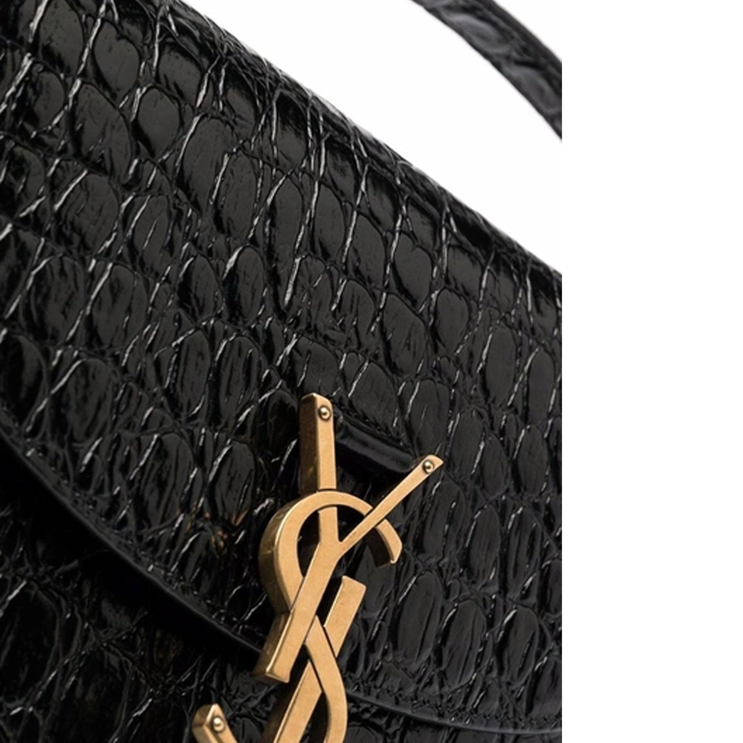 Saint Laurent Kaia Croco Shoulder Bag Women SAINT LAURENT