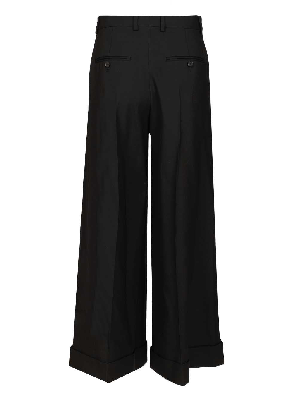 Celine Women Wool Gabardine Dock Trousers CELINE