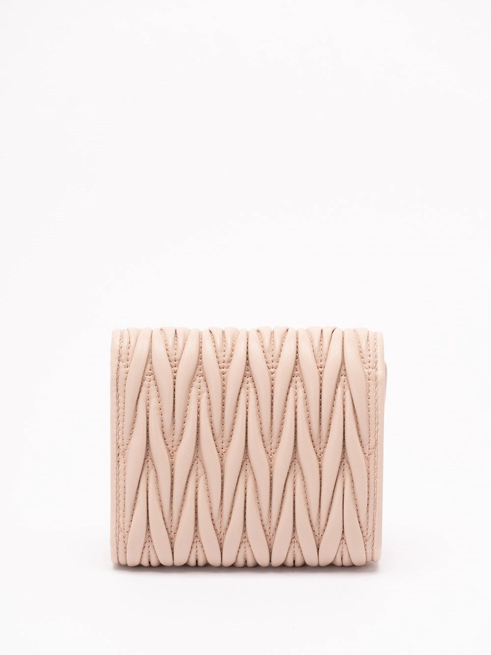 Miu Miu Women Small Matelassé Nappa Leather Wallet MIU MIU