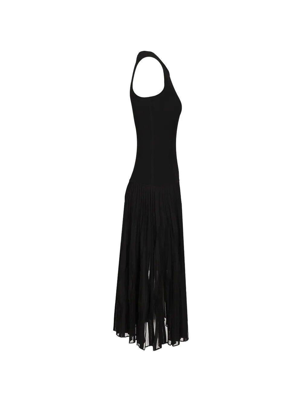 Alaïa Women Pleated Sheer Dress ALAIA