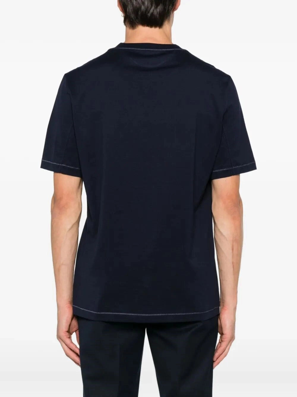 Brunello Cucinelli Men Crew-Neck T-Shirt With Logo BRUNELLO CUCINELLI