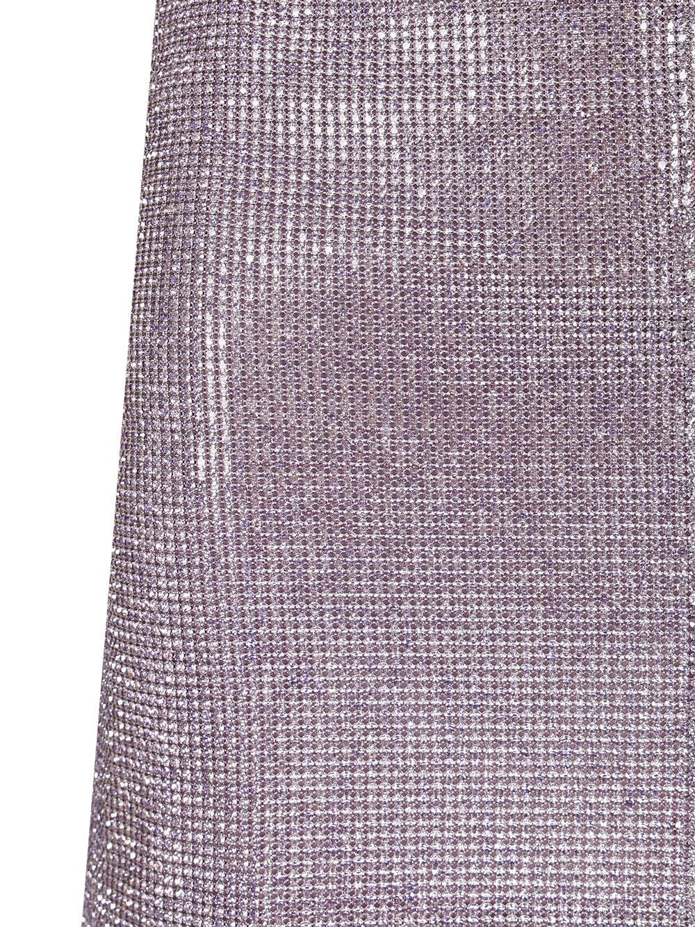 Self-Portrait Women Metallic Mesh Skirt SELF-PORTRAIT