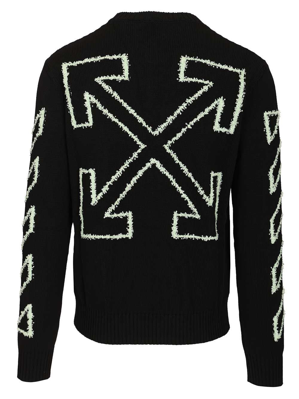 Off-White Men Arrow Embroidery Sweater OFF-WHITE