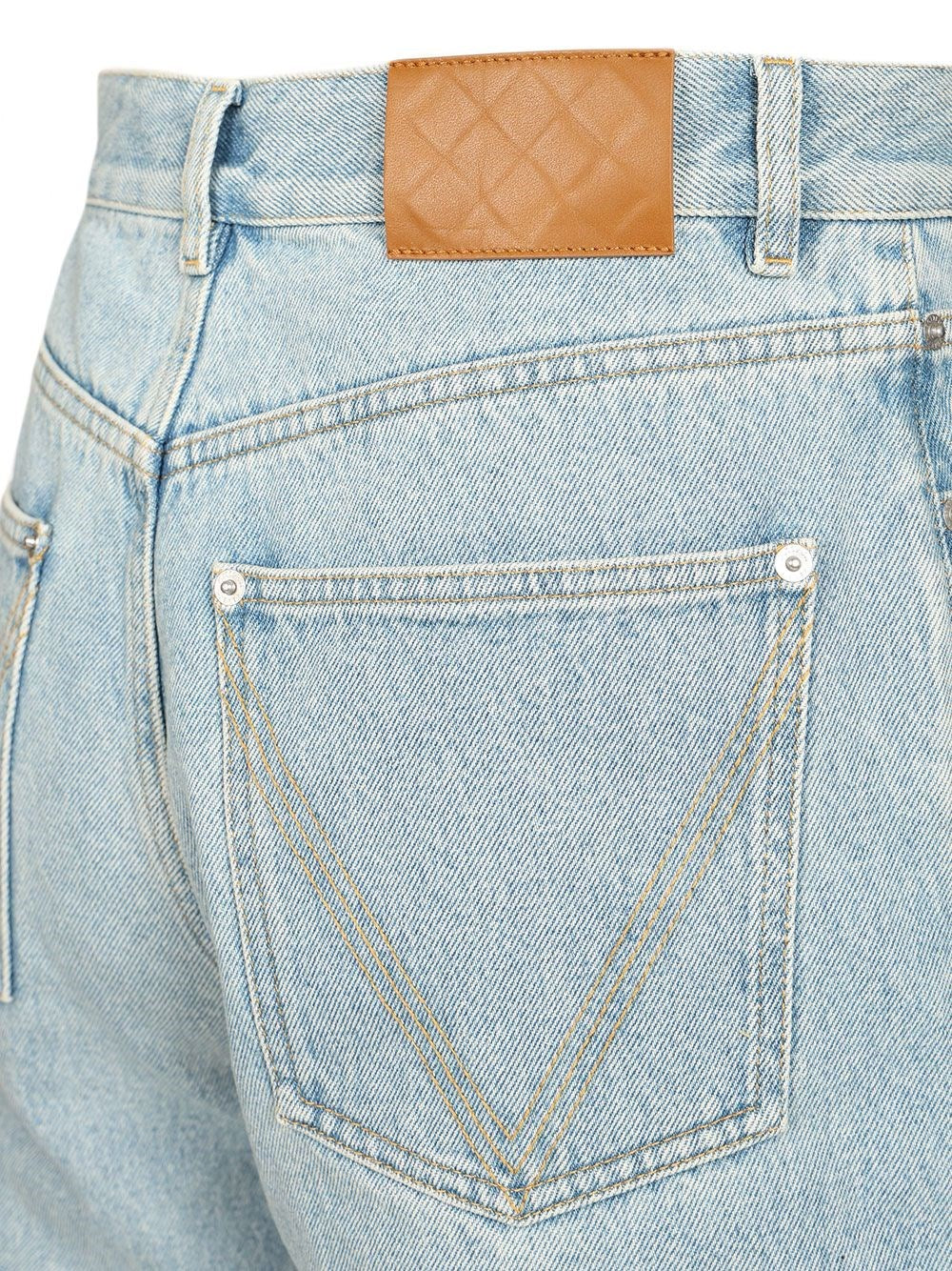 Bottega Veneta Men Sky Bleached Wide Leg Jeans BOTTEGA VENETA