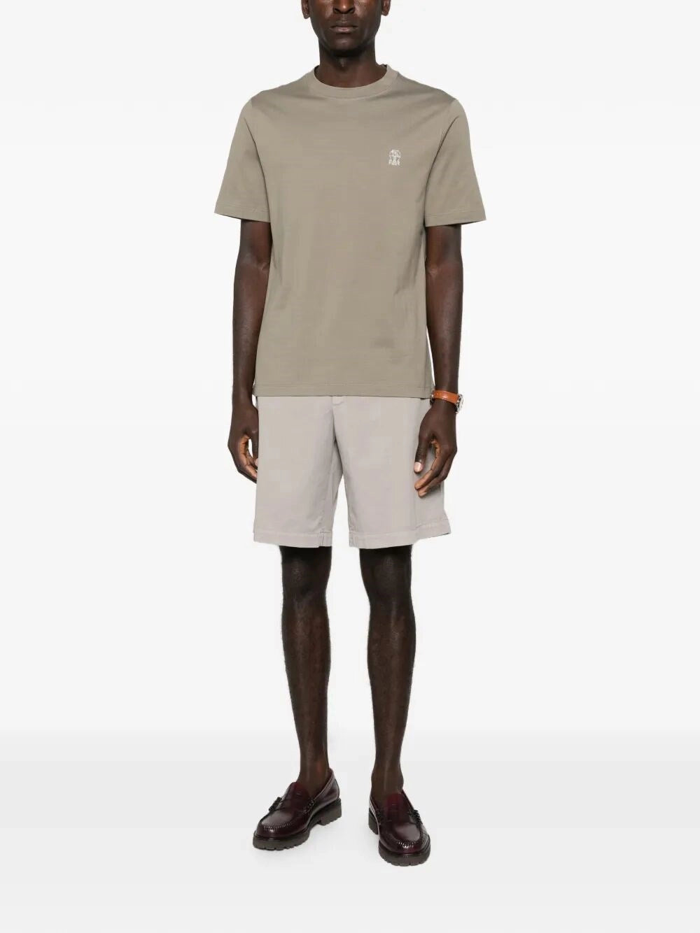 Brunello Cucinelli Men Jersey T-Shirt With Logo BRUNELLO CUCINELLI