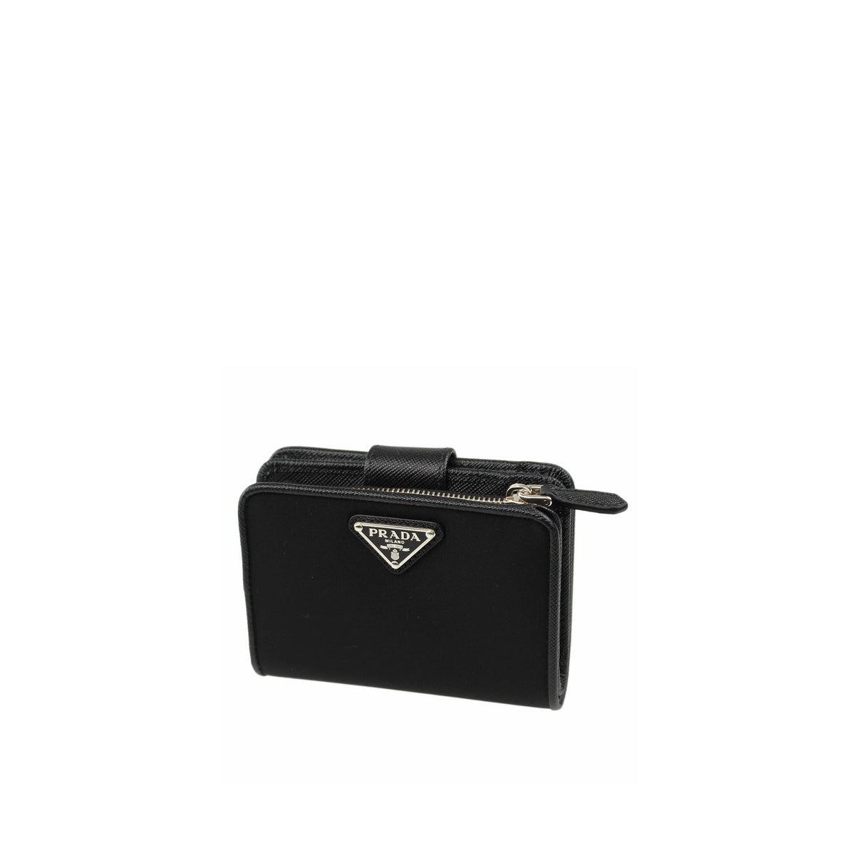 Prada Nylon And Leather French Wallet Women PRADA