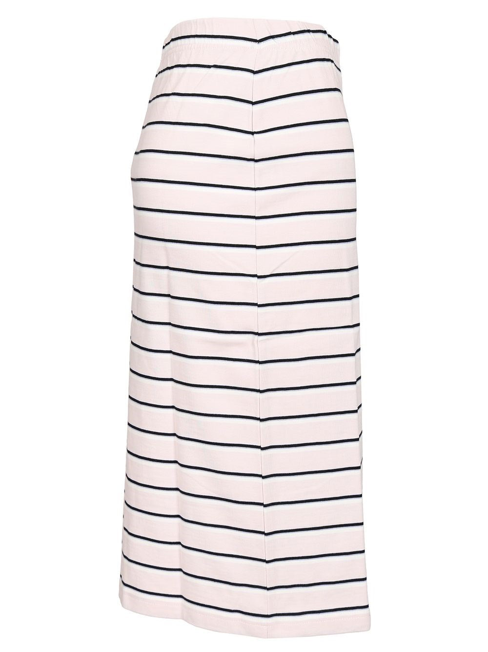 Rotate Women Striped Jersey Midi Skirt ROTATE