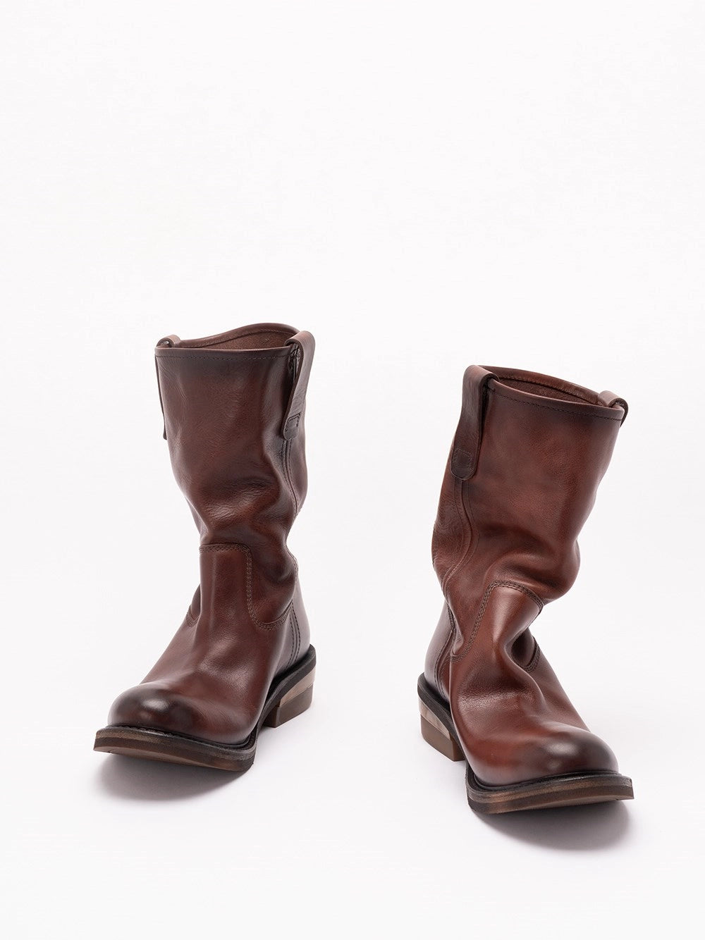 Miu Miu Women Foule Leather Booties MIU MIU