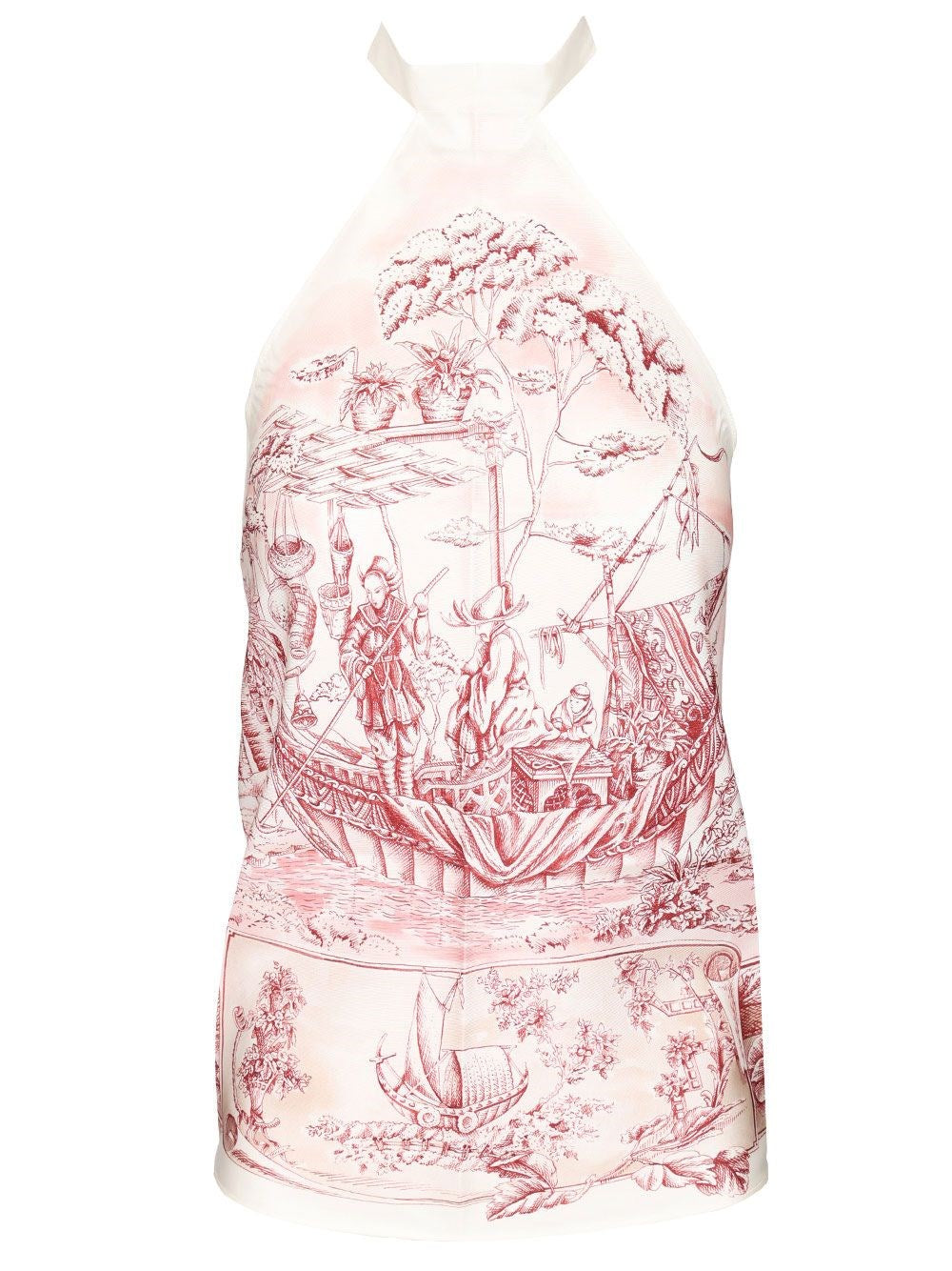 Ferragamo Women Top Foulard With Ethnic Print FERRAGAMO
