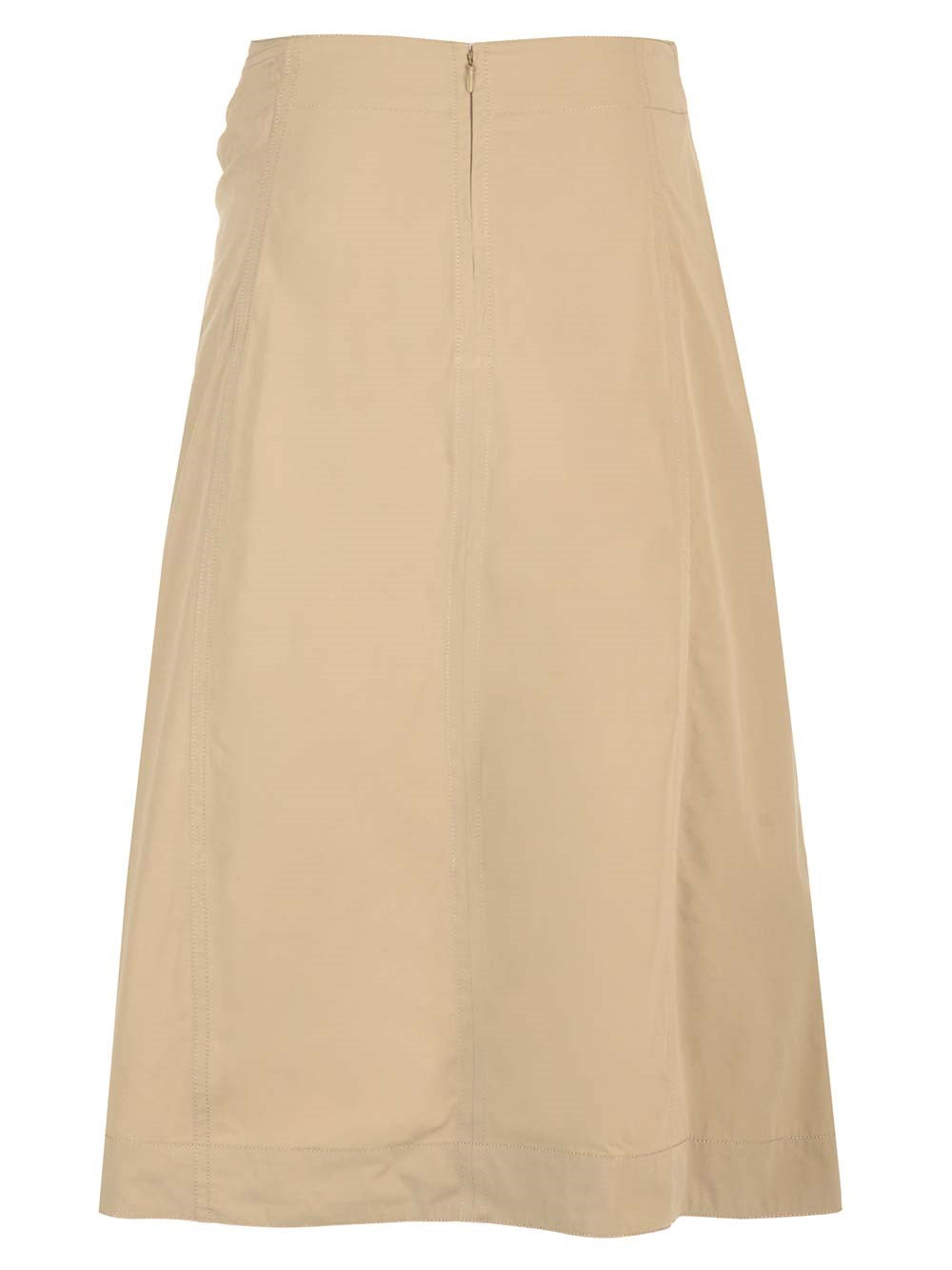 Bottega Veneta Women Compact Cotton Midi Skirt BOTTEGA VENETA