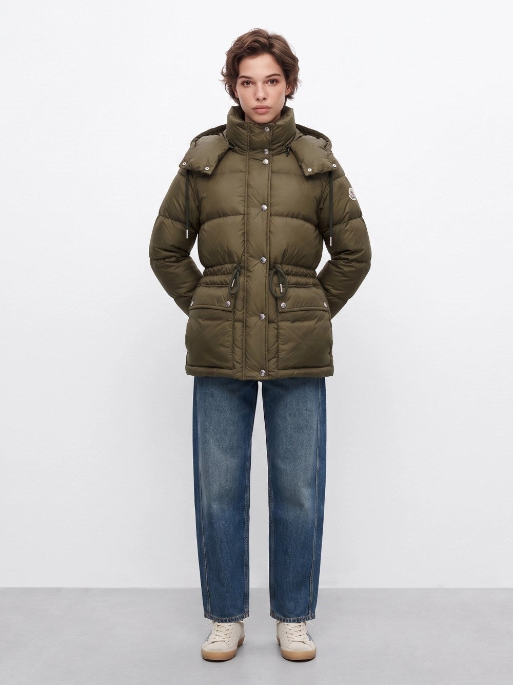 Moncler Women Sesie Hooded Midi Down Coat MONCLER