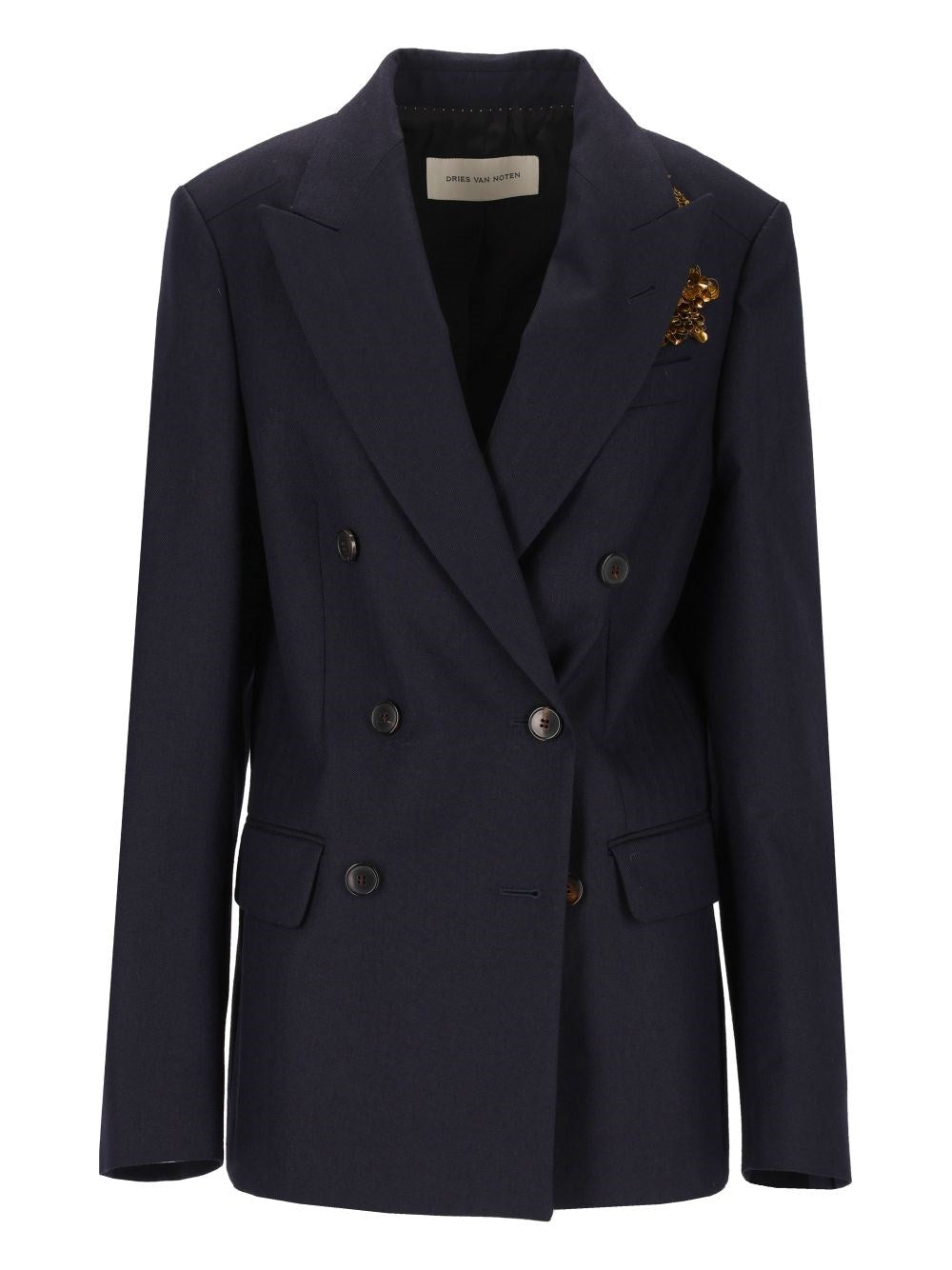 Dries Van Noten Women Embroidered Double-Breasted Blazer DRIES VAN NOTEN