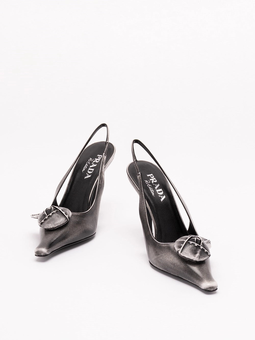 Prada Women Leather Slingback Pumps PRADA