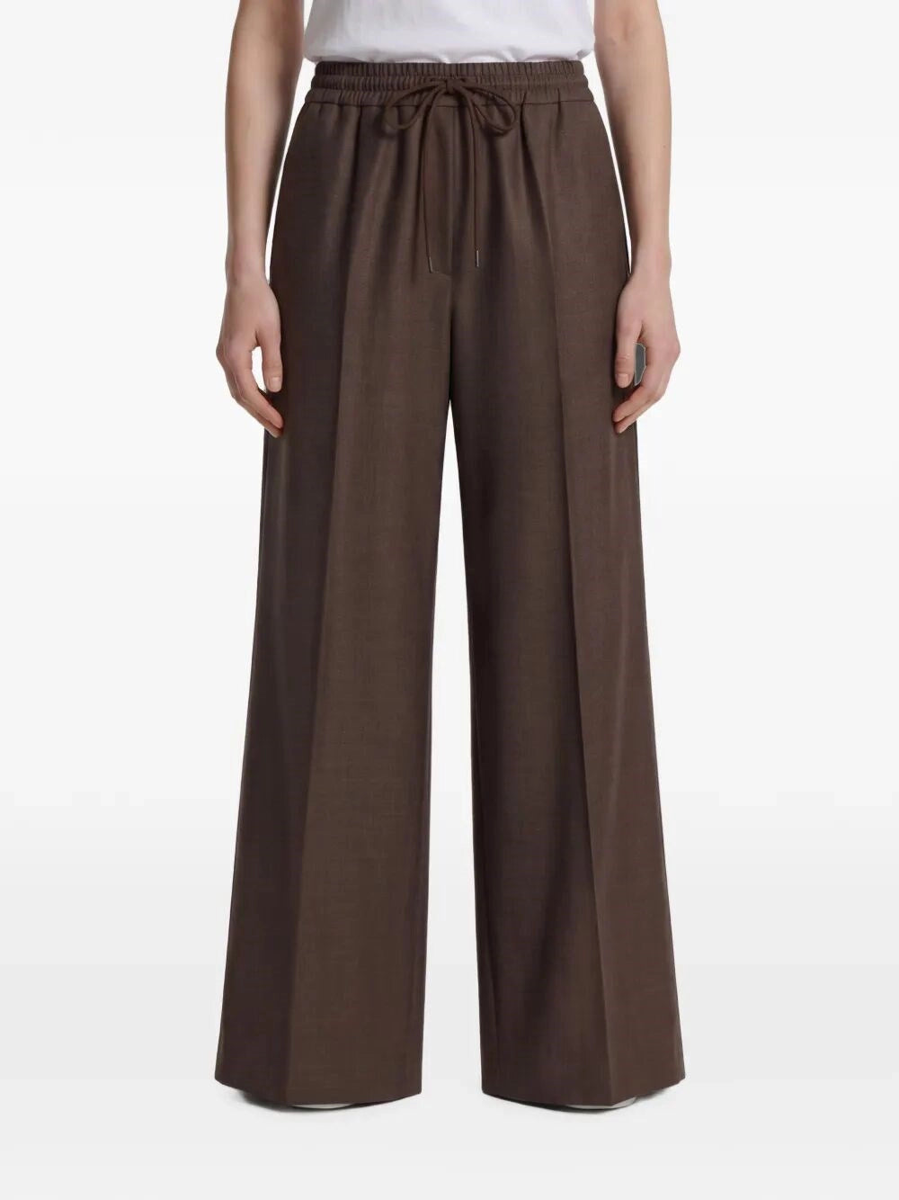 Max Mara Women Batavia Wool Wide-Leg Trousers MAX MARA