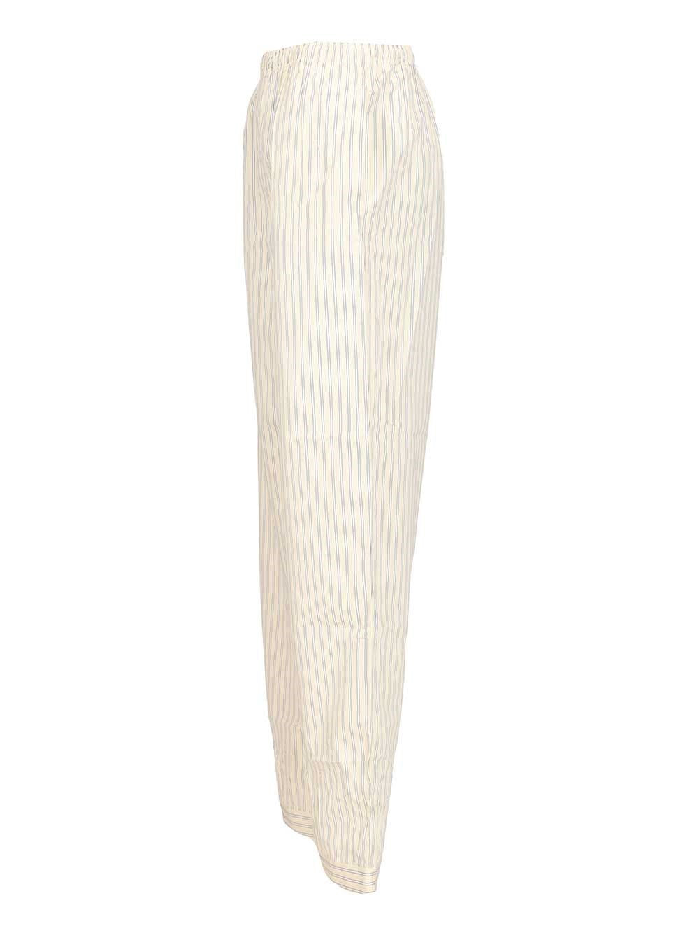 Miu Miu Women Striped Cotton Pajama Pants MIU MIU