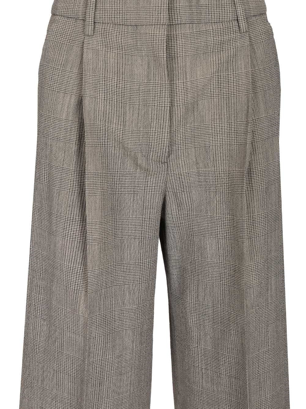 Golden Goose Women Oversized Prince Of Wales Trousers GOLDEN GOOSE