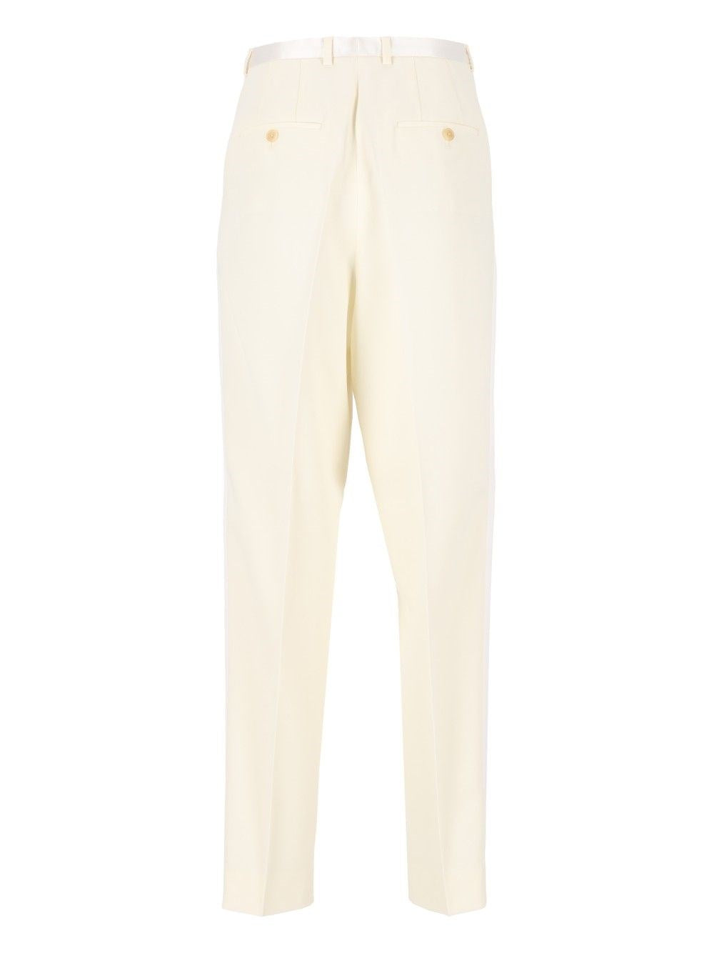 Celine Women Hepburn Tuxedo Trousers In Diagonal Wool CELINE