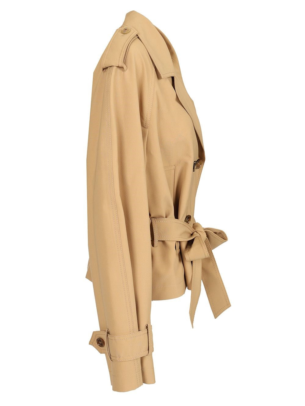 Marni Women Short Trench Coat With Belt MARNI