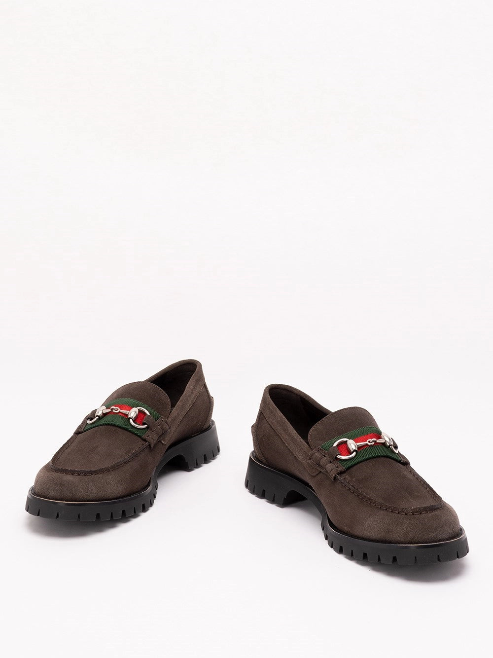 Gucci Men Loafers With Horsebit And Lug Sole GUCCI
