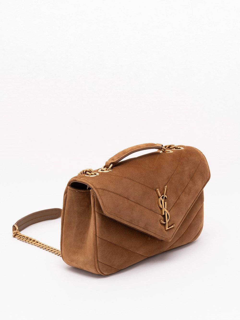 Saint Laurent Women Loulou Small In Matelasse Suede SAINT LAURENT