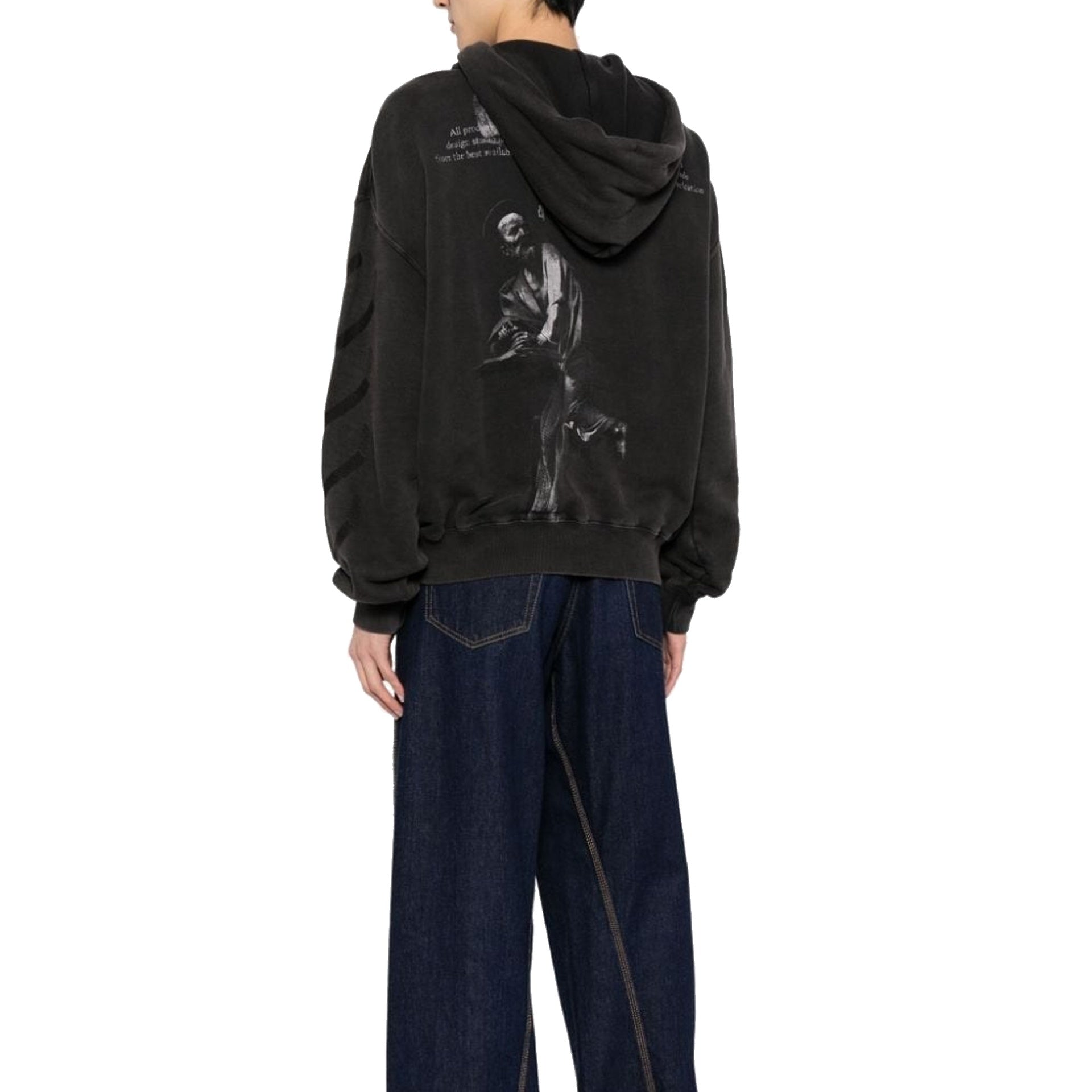 Off-White St. Matthew Over Cotton Hoodie Sweatshirt Men OFF-WHITE