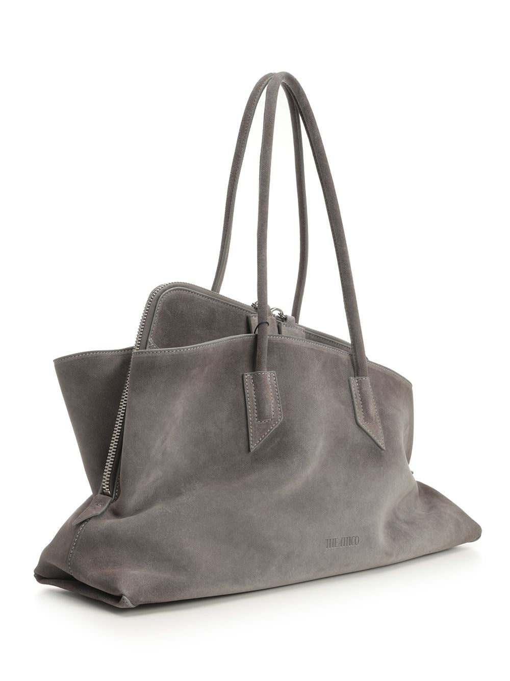 The Attico Women La Passeggiata Medium Suede Bag THE ATTICO