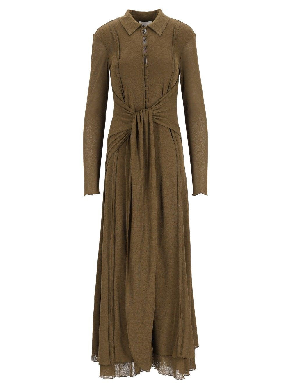 Ganni Women Long Gauze Dress GANNI