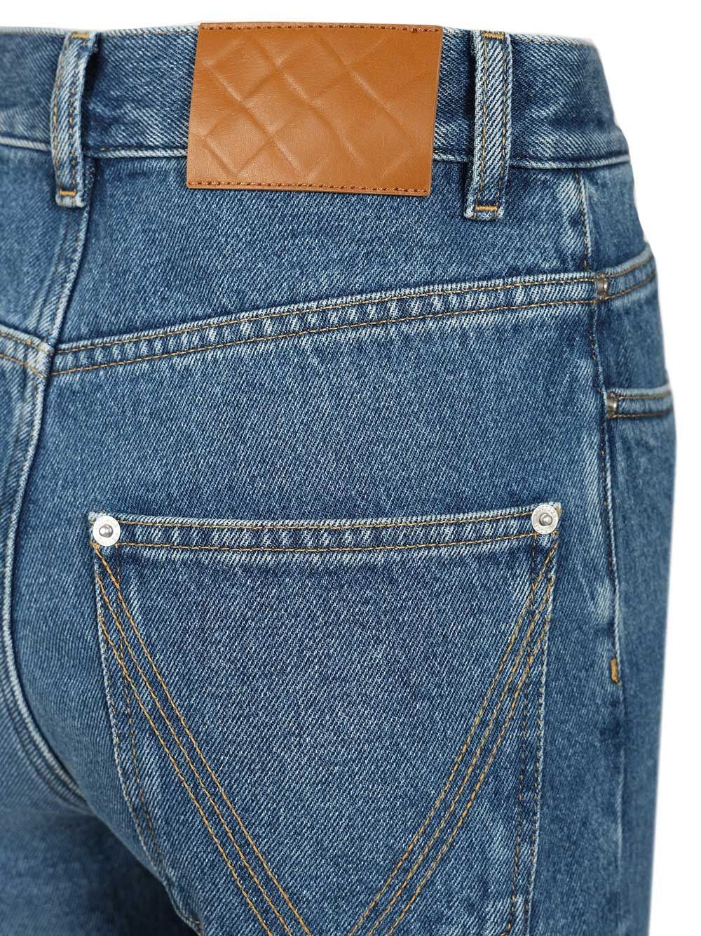 Bottega Veneta Women Medium Indigo Flared Jeans BOTTEGA VENETA