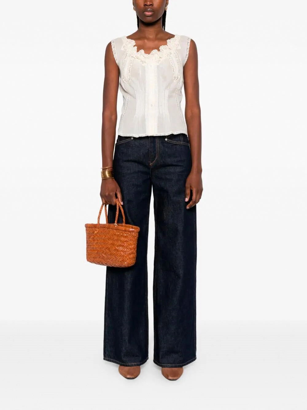 Ermanno Scervino Women Top With Embroidery ERMANO SCERVINO