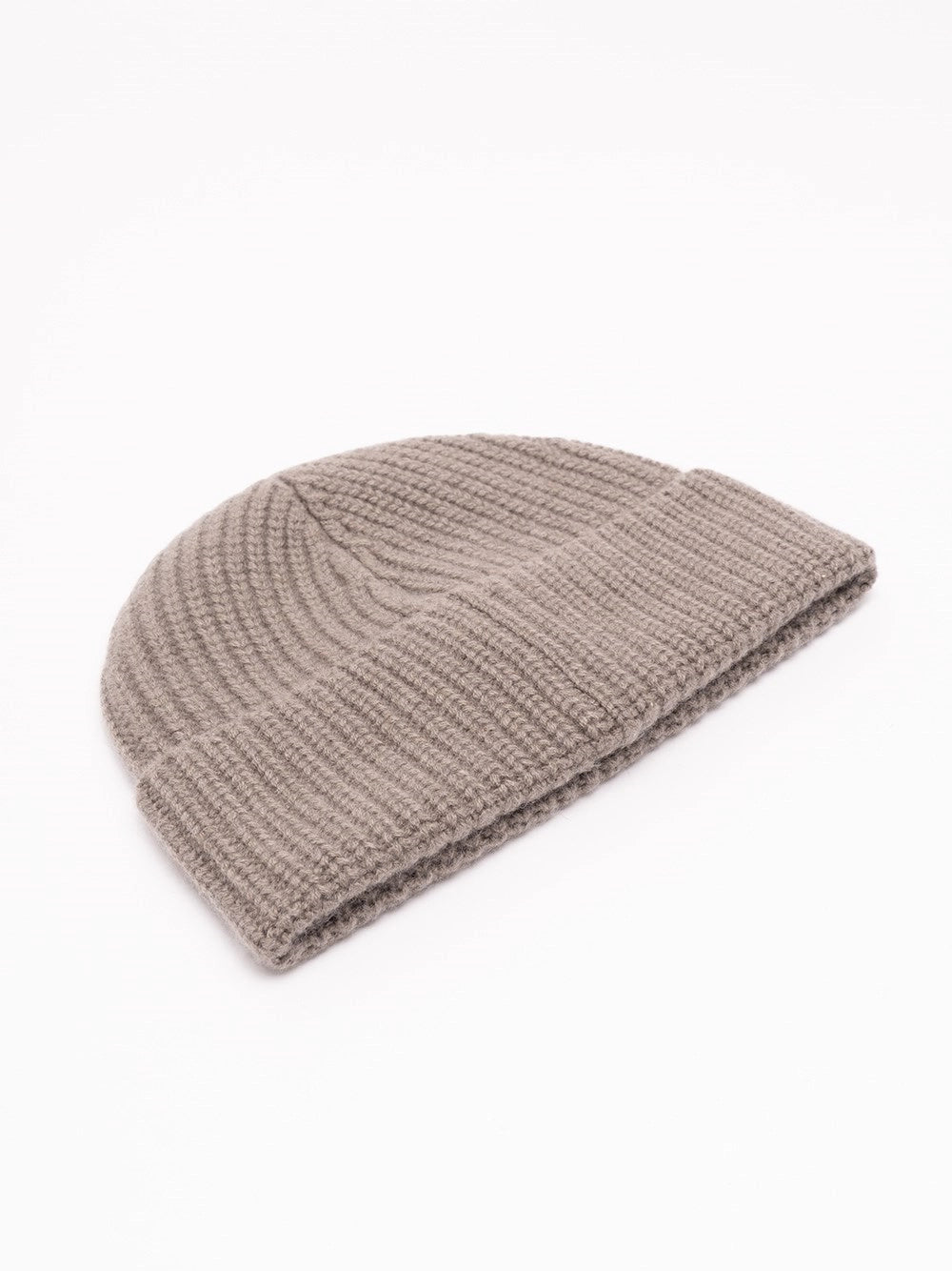 Brunello Cucinelli Men Cashmere English Rib Knit Beanie BRUNELLO CUCINELLI