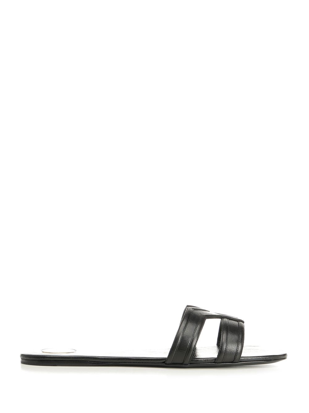 Saint Laurent Women Mabrouka Leather Sandals SAINT LAURENT