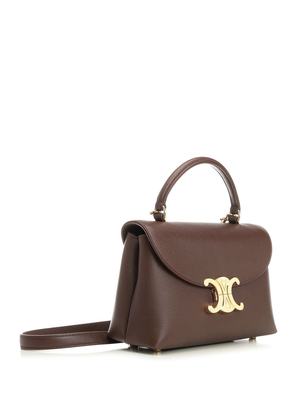 Celine Women Nino Teen Bag In Garnet Leather CELINE