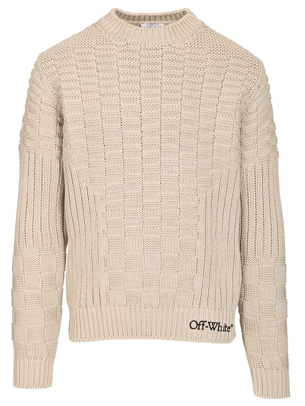 Off-White Men Arrow Cotton Sweater OFF-WHITE