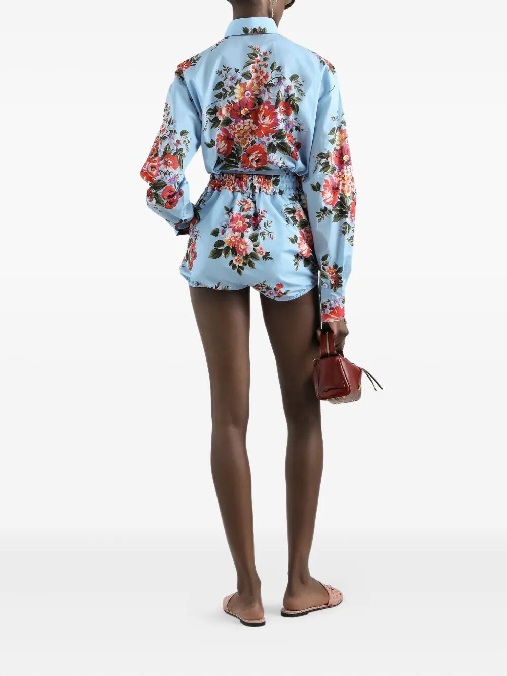 Dolce & Gabbana Women Flower Bouquet-Print Cotton Shirt DOLCE & GABBANA