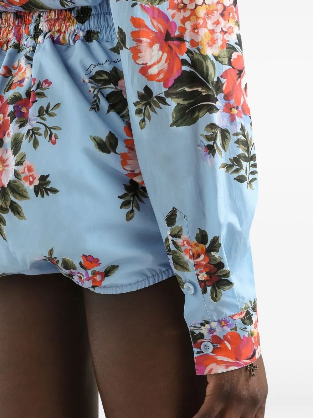 Dolce & Gabbana Women Flower Bouquet-Print Cotton Shirt DOLCE & GABBANA