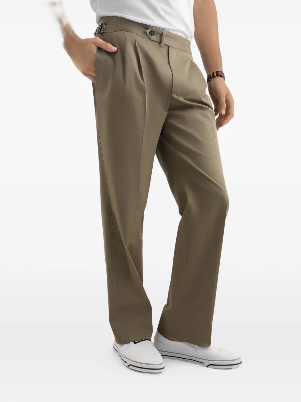 Dolce & Gabbana Men Straight-Leg Pleated Trousers DOLCE & GABBANA