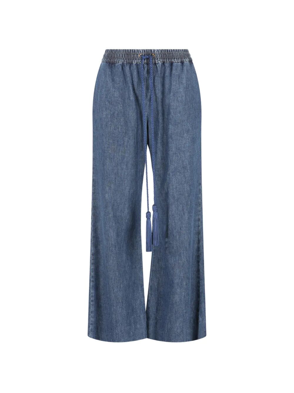 Valentino Garavani Women Tassel-Detail Wide-Leg Jeans VALENTINO GARAVANI