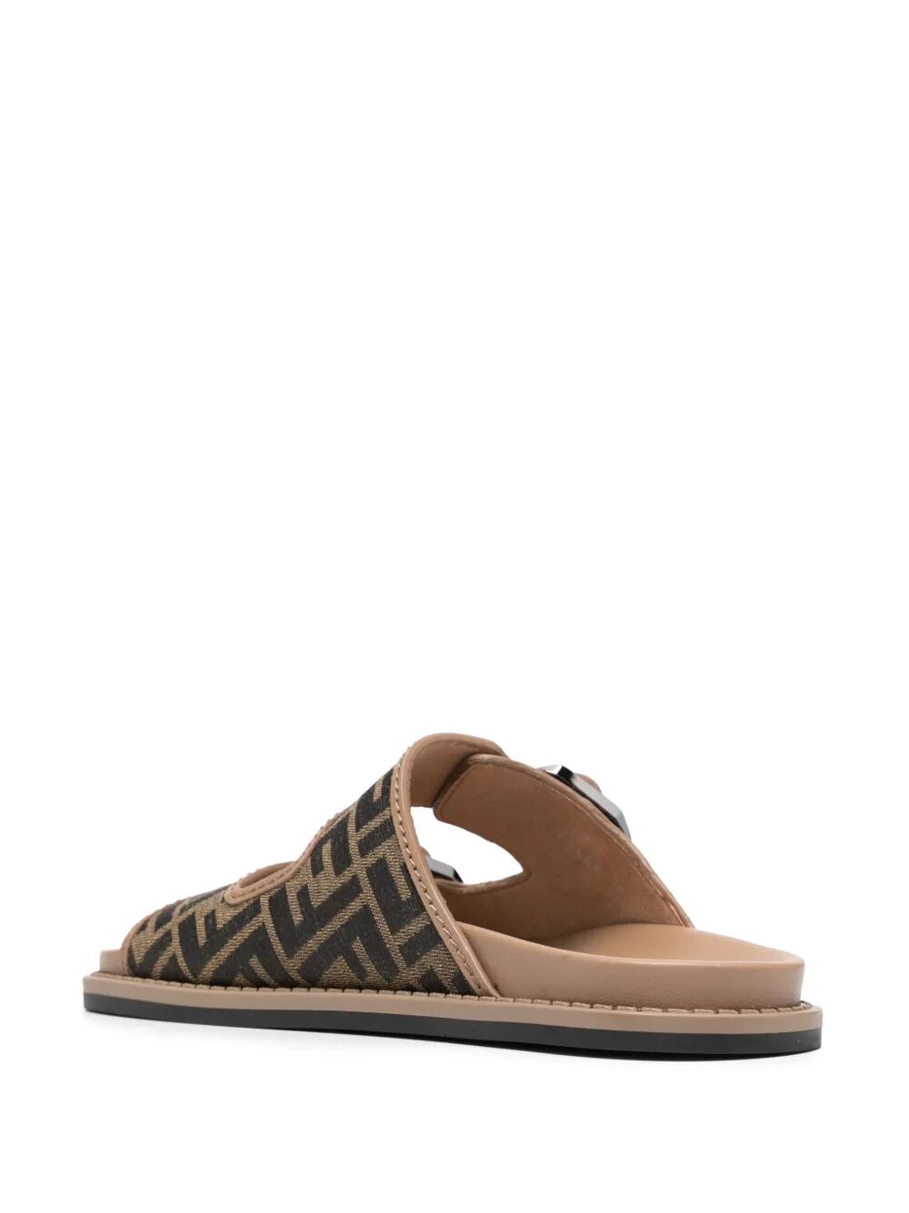 Fendi Men Fendi Feel Ff Jacquard Fabric Sandals FENDI