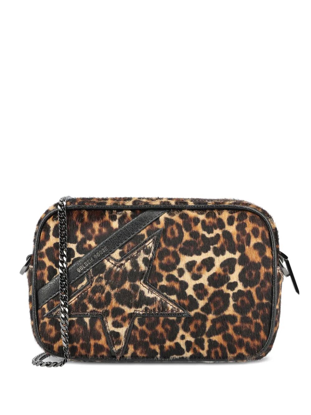 Golden Goose Women Mini Star Bag In Animal-Print Pony Skin With Tone-On-Tone Star GOLDEN GOOSE