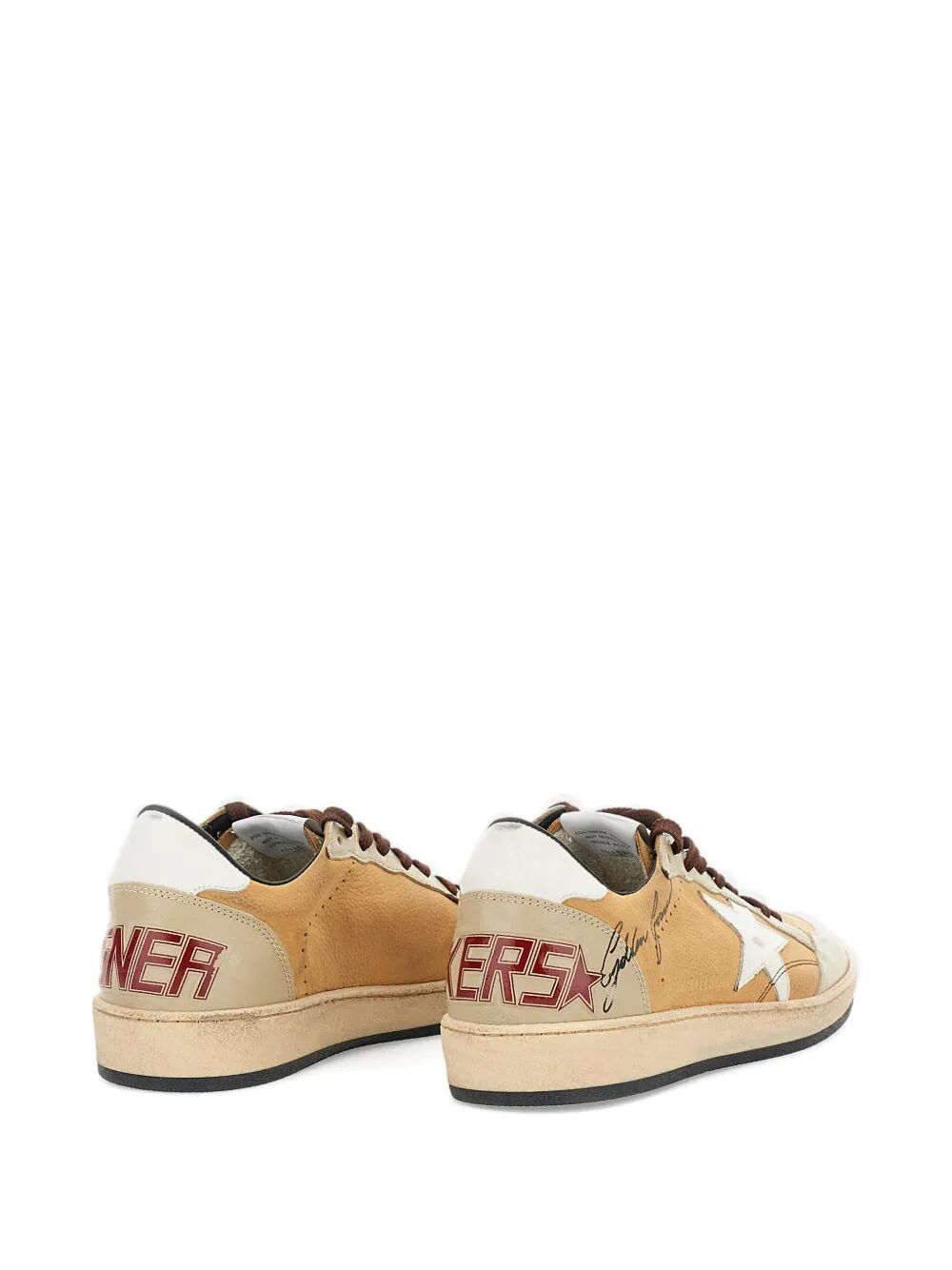 Golden Goose Men Ball Star Nabuk Leather Sneakers With White Leather Star And Heel Tab GOLDEN GOOSE