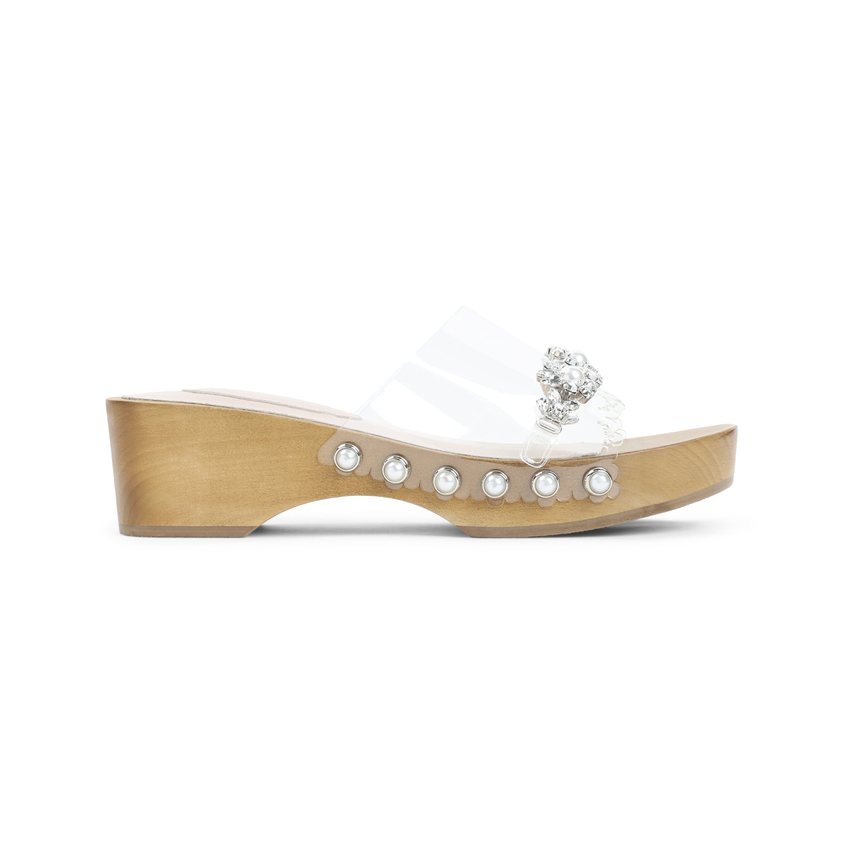 Simone Rocha Scalopped Wooden Clog Sandals Women SIMONE ROCHA
