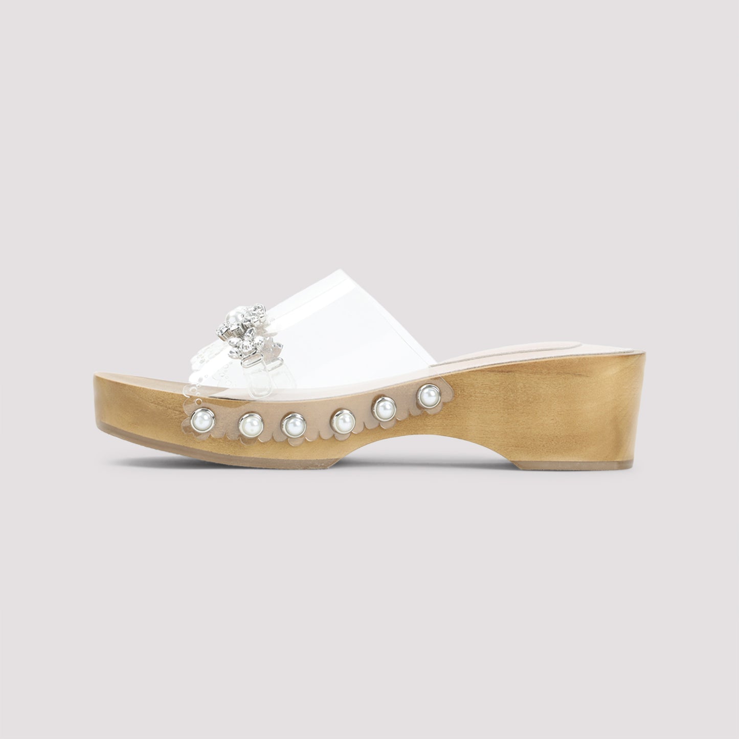 Simone Rocha Scalopped Wooden Clog Sandals Women SIMONE ROCHA