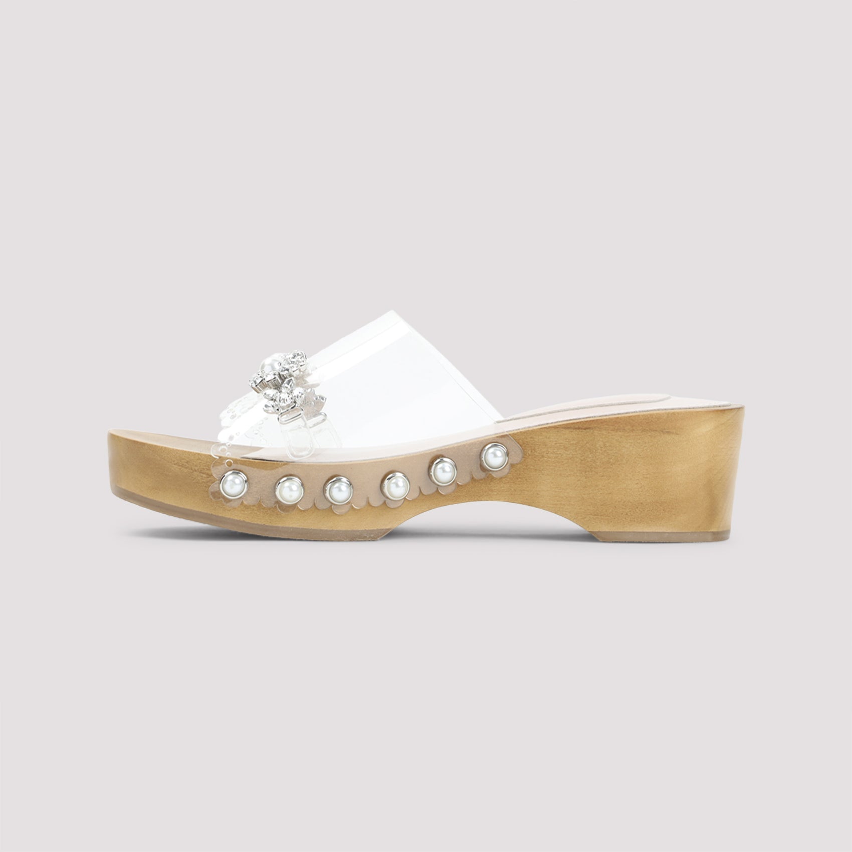 Simone Rocha Scalopped Wooden Clog Sandals Women SIMONE ROCHA