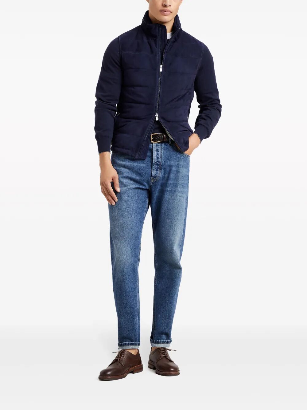 Brunello Cucinelli Men Lightweight Cotton Crewneck Sweater BRUNELLO CUCINELLI