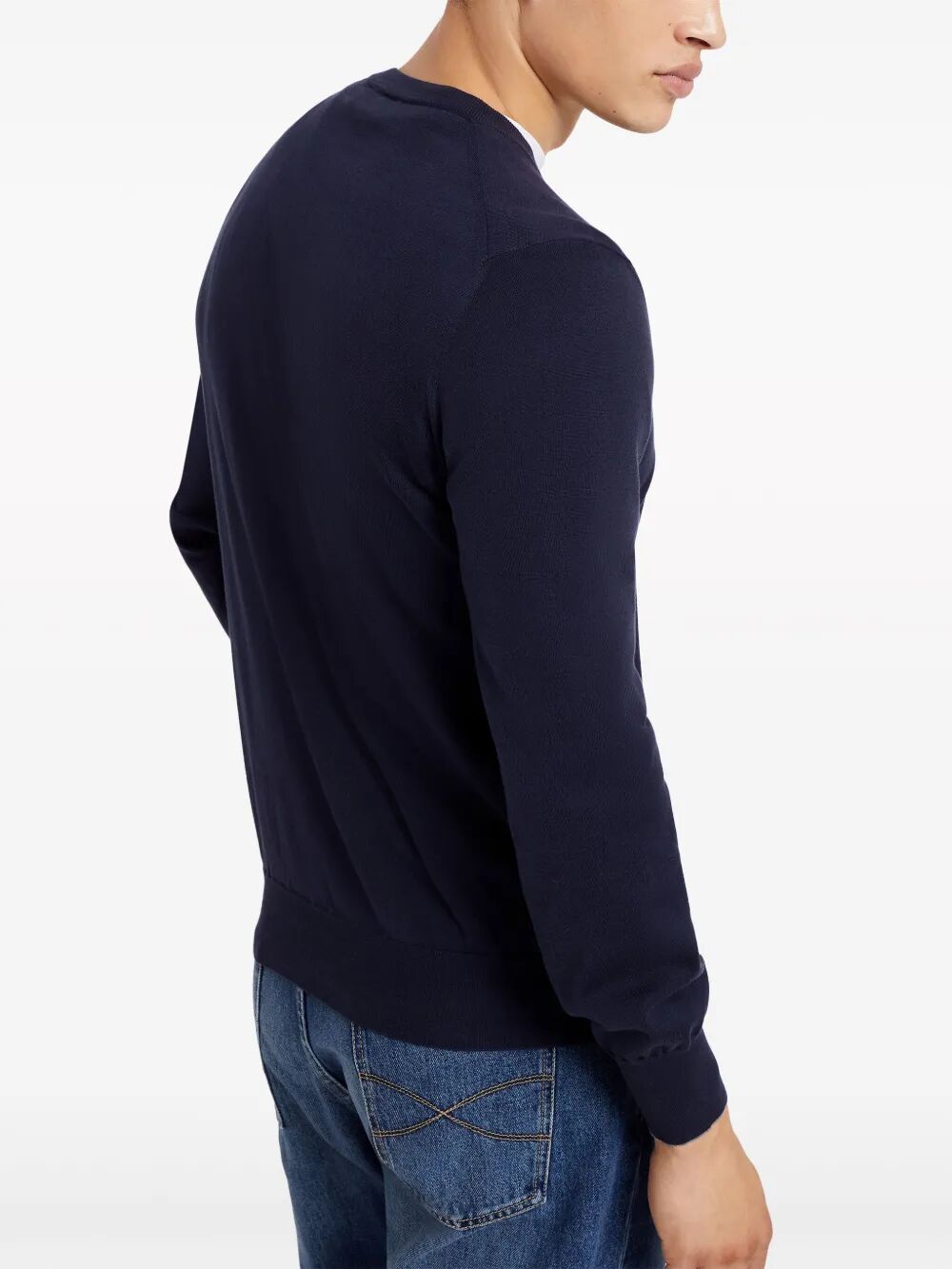Brunello Cucinelli Men Lightweight Cotton Crewneck Sweater BRUNELLO CUCINELLI