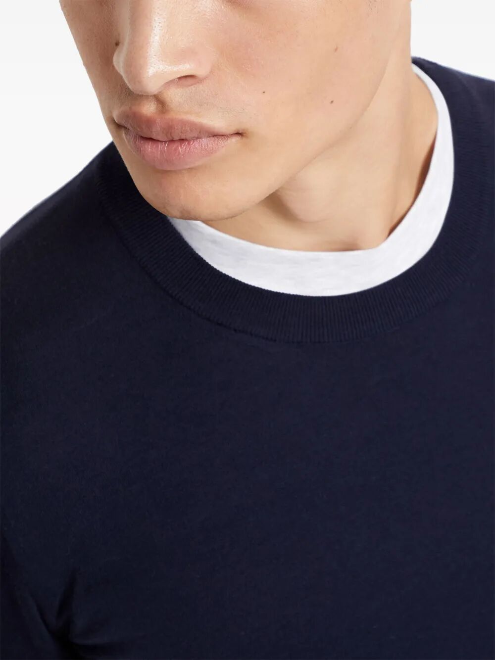 Brunello Cucinelli Men Lightweight Cotton Crewneck Sweater BRUNELLO CUCINELLI