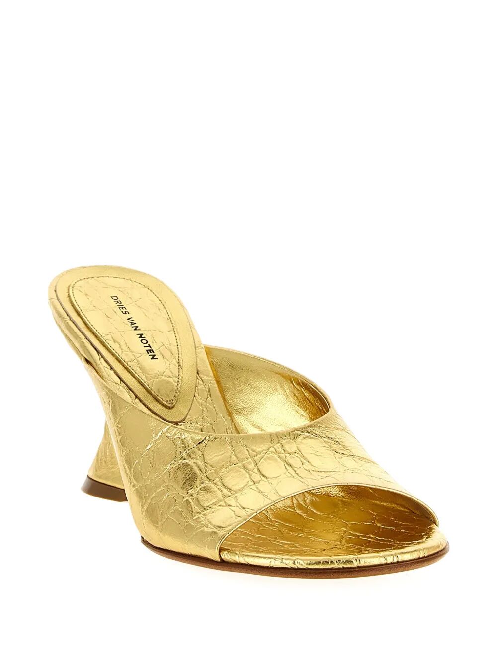 Dries Van Noten Women Open-Toe Leather Mules DRIES VAN NOTEN