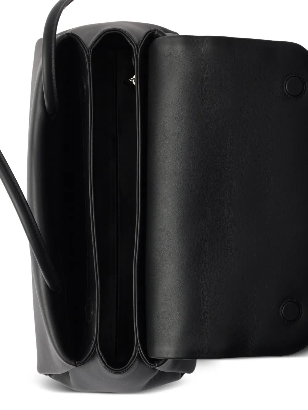 Prada Women Prada Passage Medium Leather Bag With Re-Nylon Flap PRADA