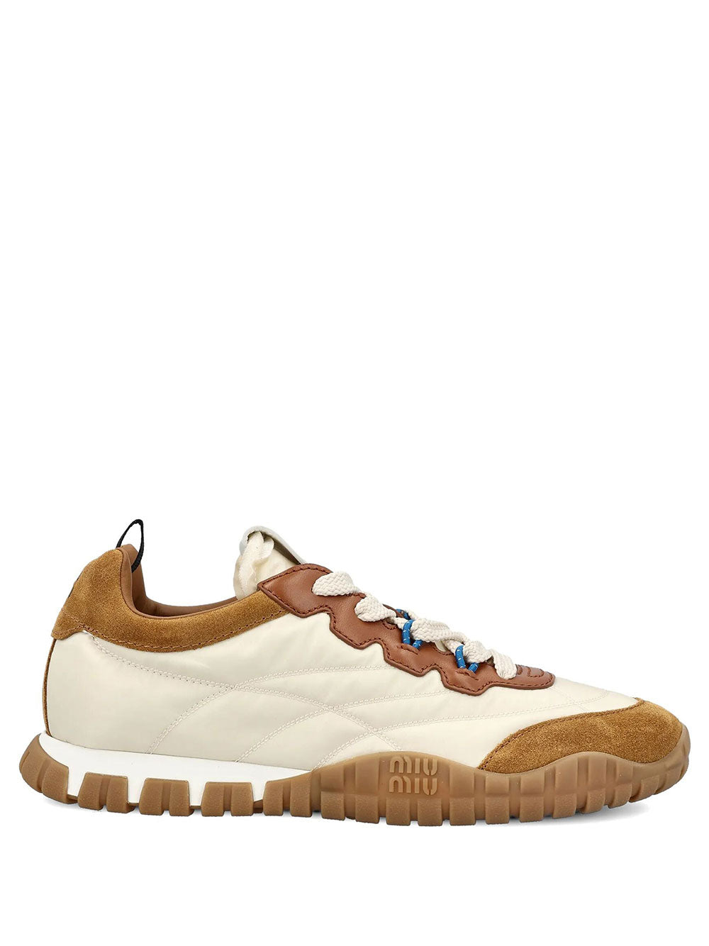 Miu Miu Women Tyre Technical Fabric, Suede And Leather Sneakers MIU MIU