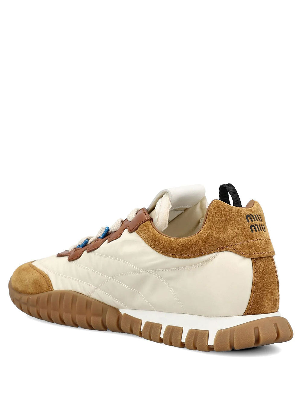 Miu Miu Women Tyre Technical Fabric, Suede And Leather Sneakers MIU MIU